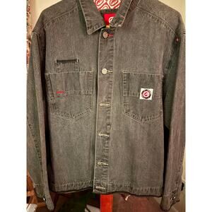 Marc Ecko Gray Denim Jacket Sz L
